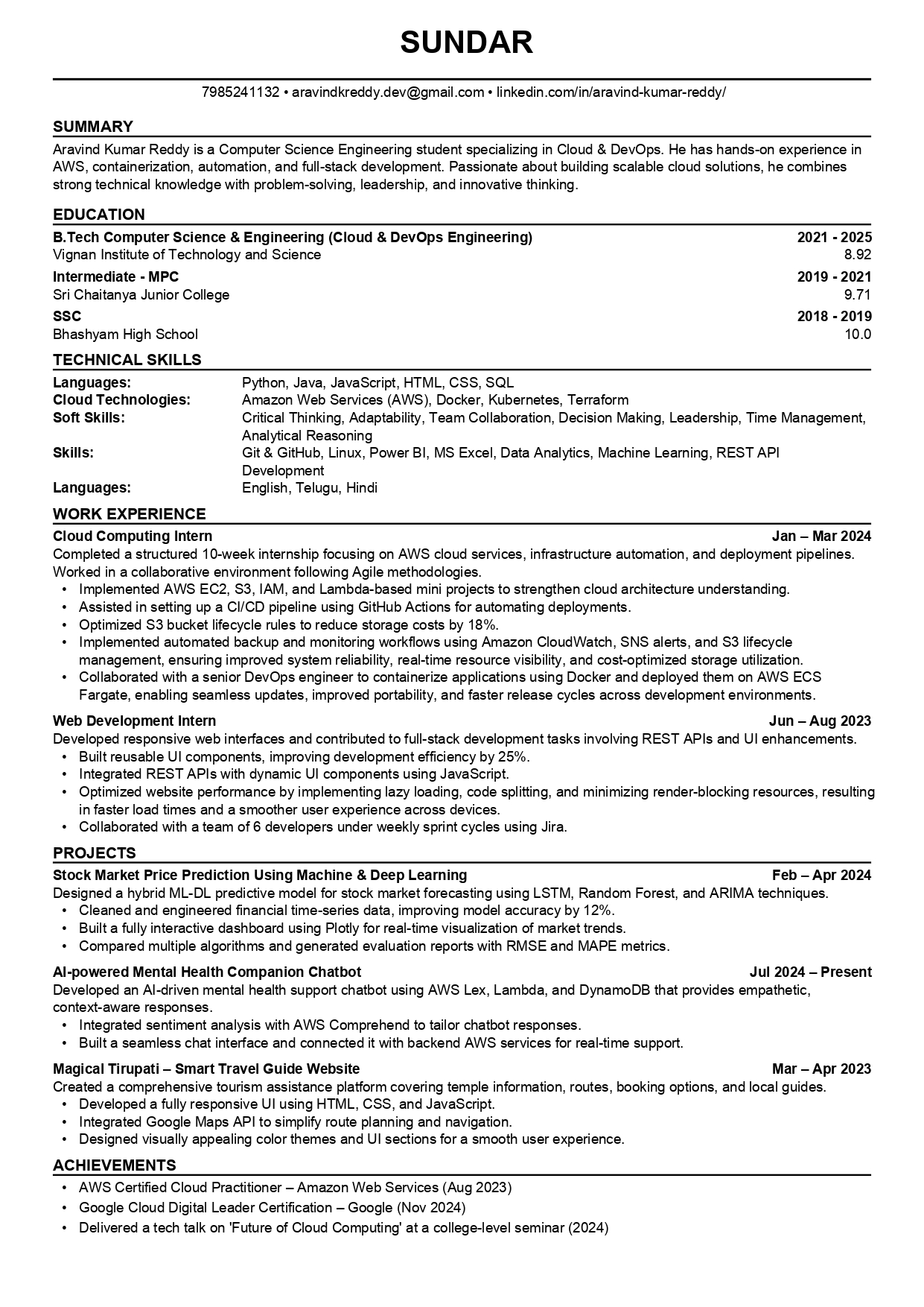 Executive Resume Template